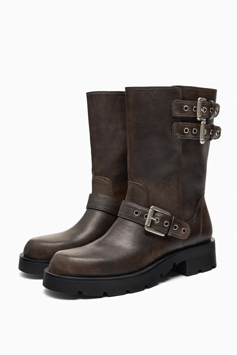Western Vintage Ankle Boots-ROVOLE