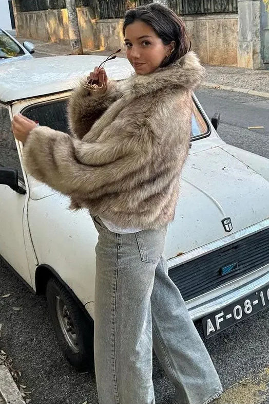 Stylish Faux Leather Jacket-ROVOLE