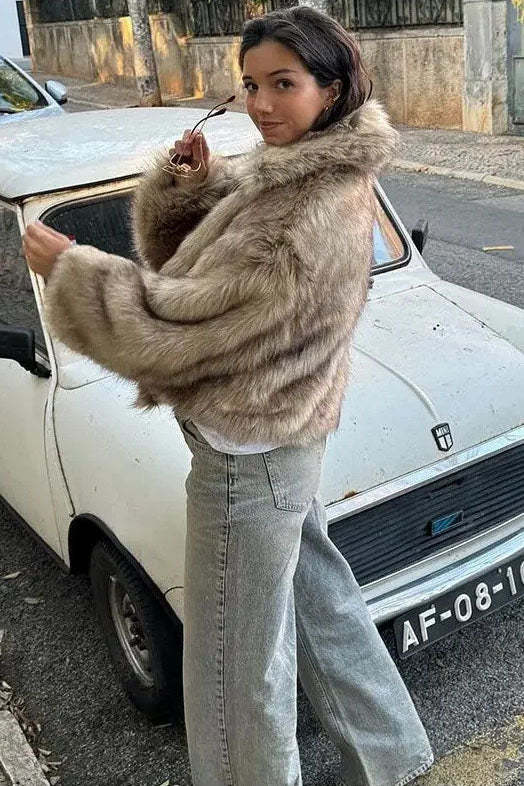 Stylish Faux Leather Jacket-ROVOLE