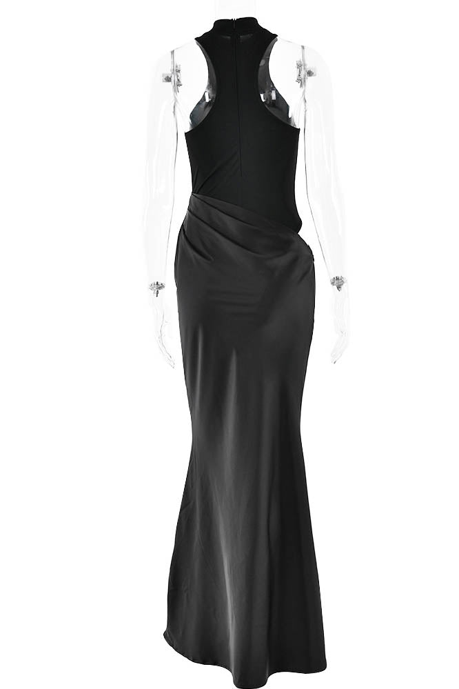 Panelled Cutout Bodycon Dress-ROVOLE