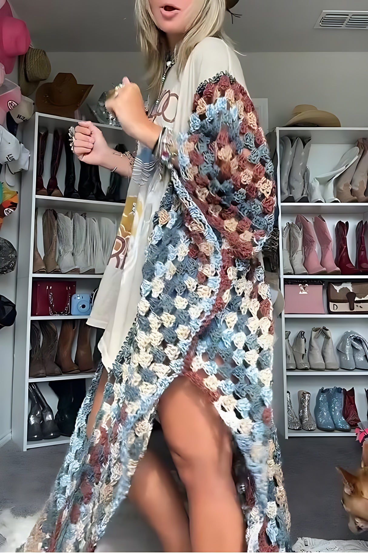 Cardina Crochet T-shirt-ROVOLE