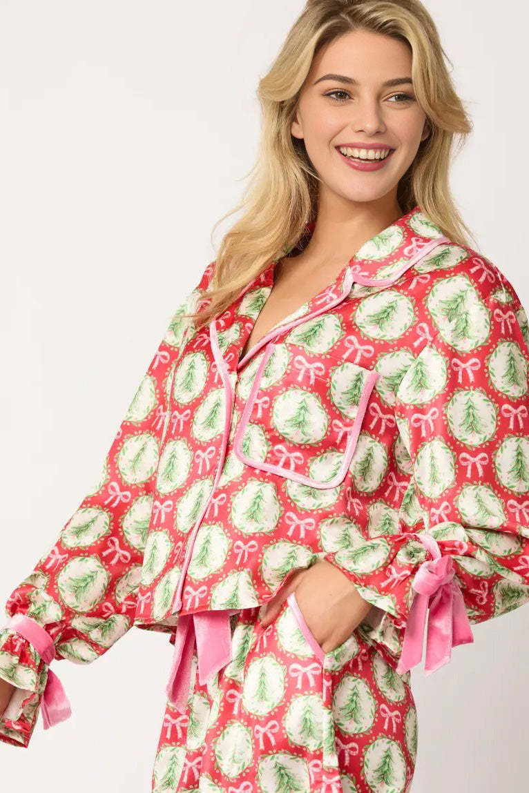 Christmas Character Sprint Pajama Long Set-ROVOLE