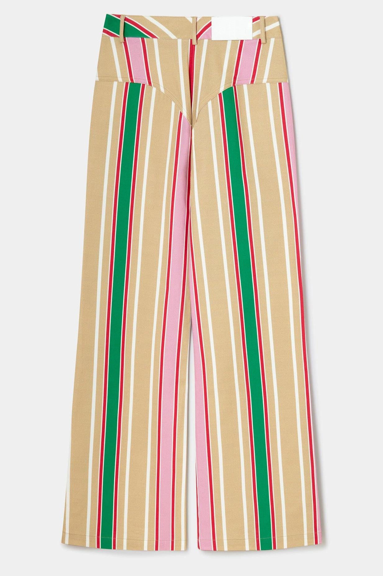 Leroy Brown Striped Twill Pants-ROVOLE