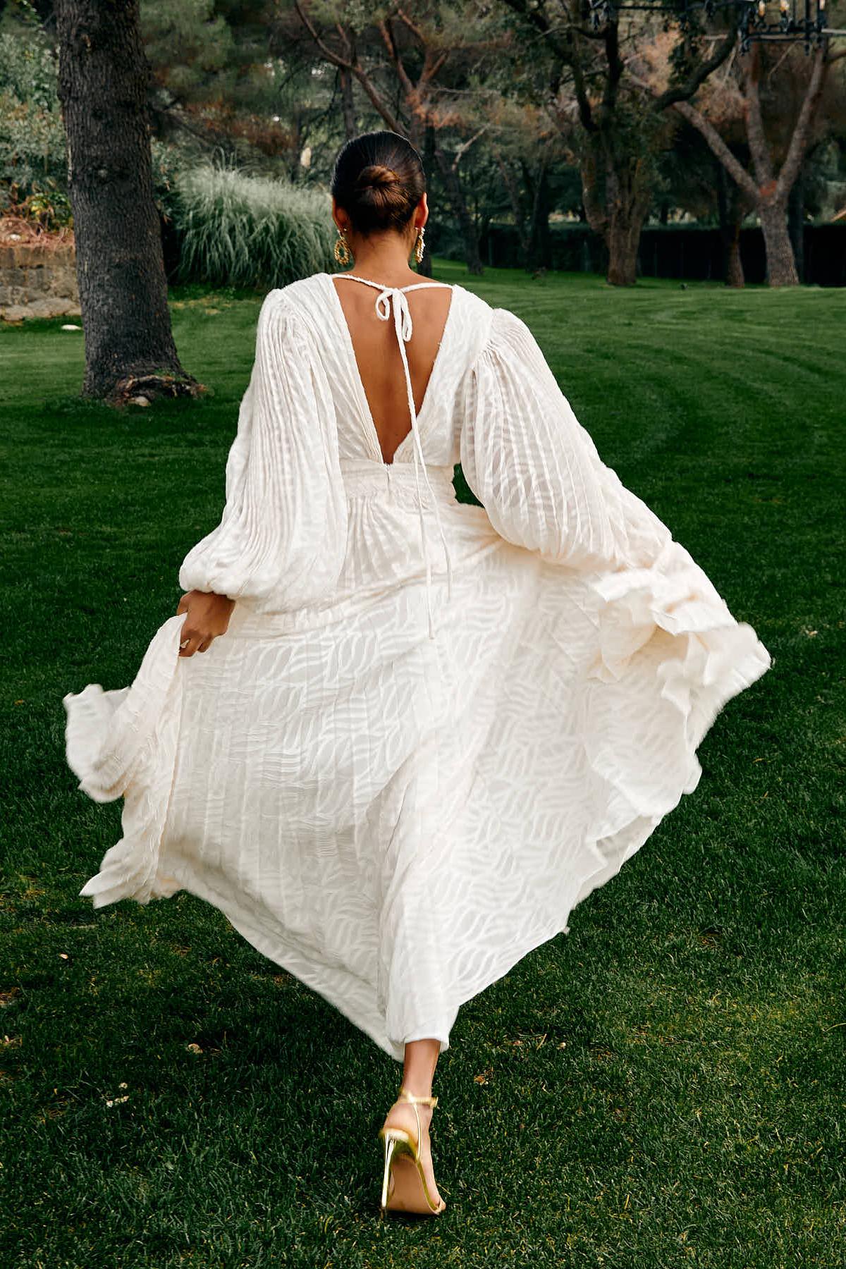 Allegory Elsa Cream Maxi Dress-ROVOLE