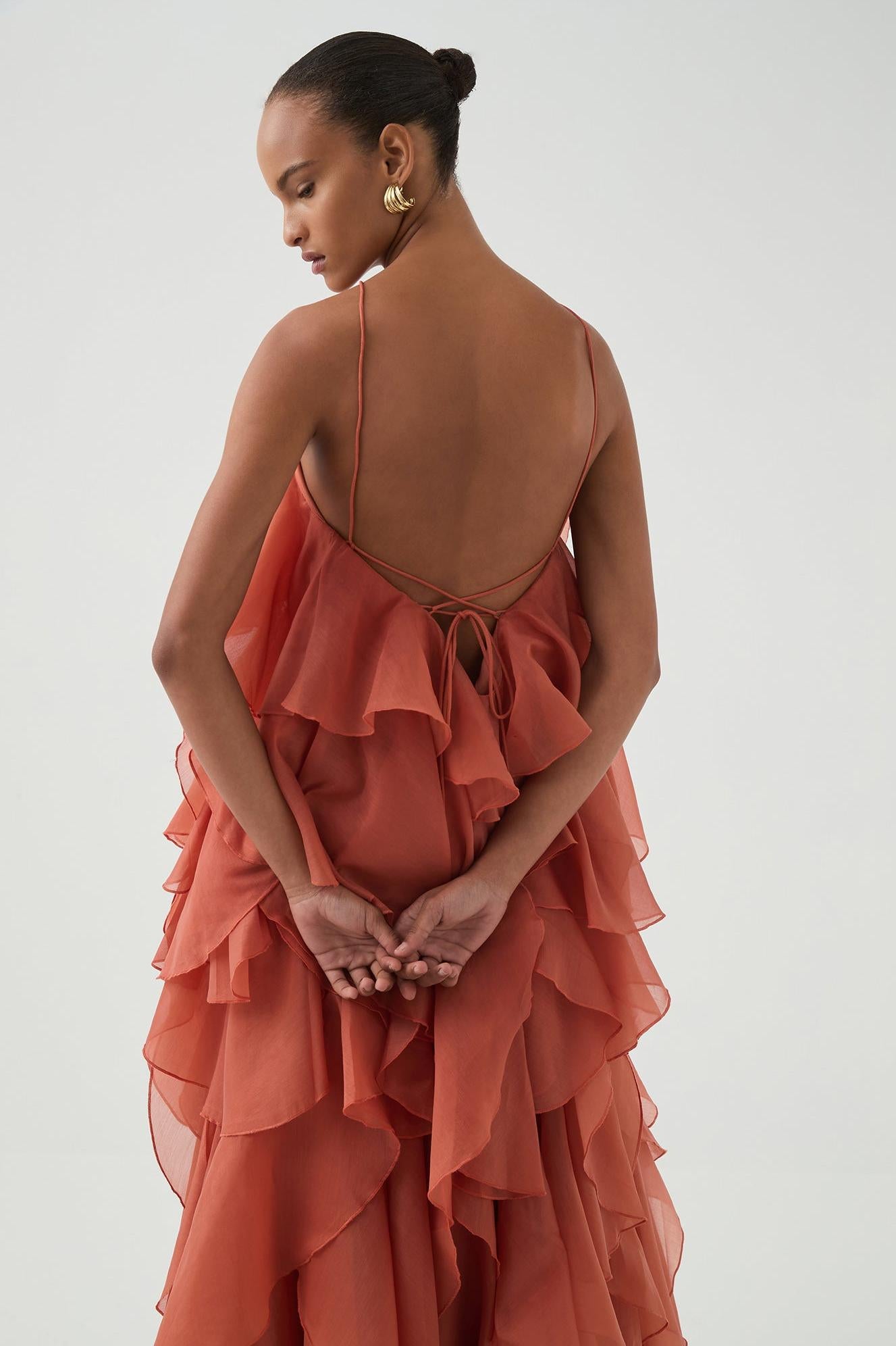 Tartar Castle Stacks Maxi Dress-ROVOLE