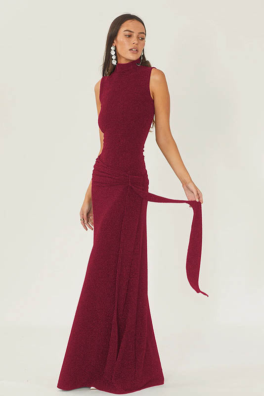 Veil of Pink – Mesh Allure Dress-ROVOLE