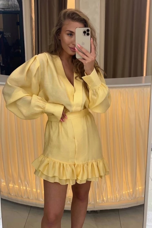 Yiping Story Reappears Mini Dress-ROVOLE