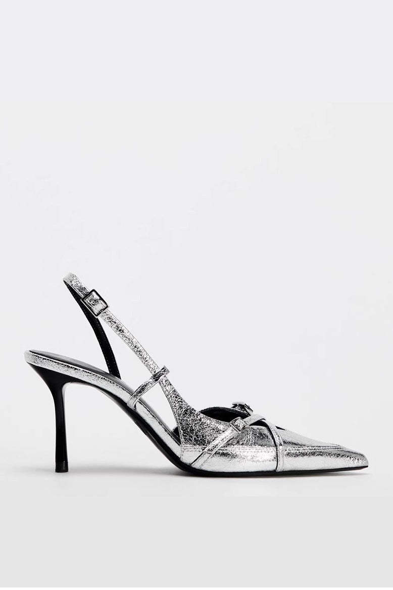 British Style Side Sling High Heels-ROVOLE
