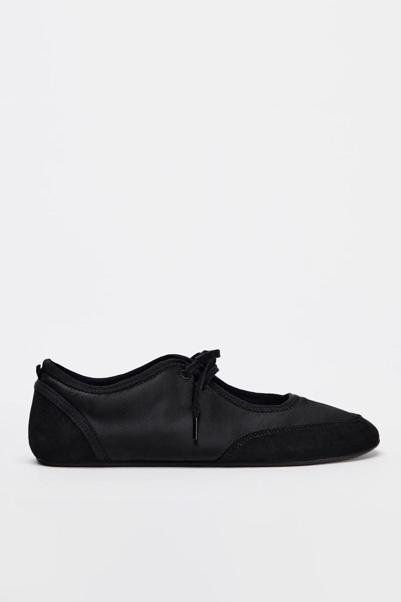 Ballet Flats With Laces-ROVOLE