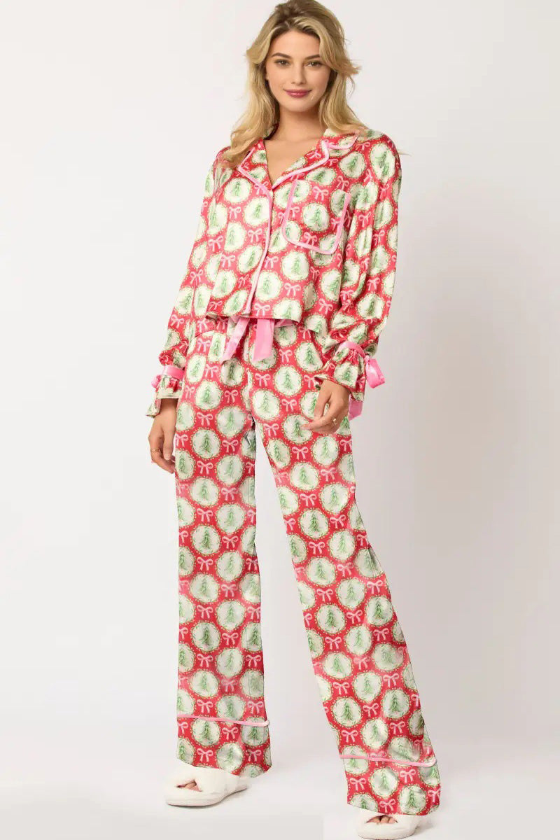 Christmas Character Sprint Pajama Long Set-ROVOLE