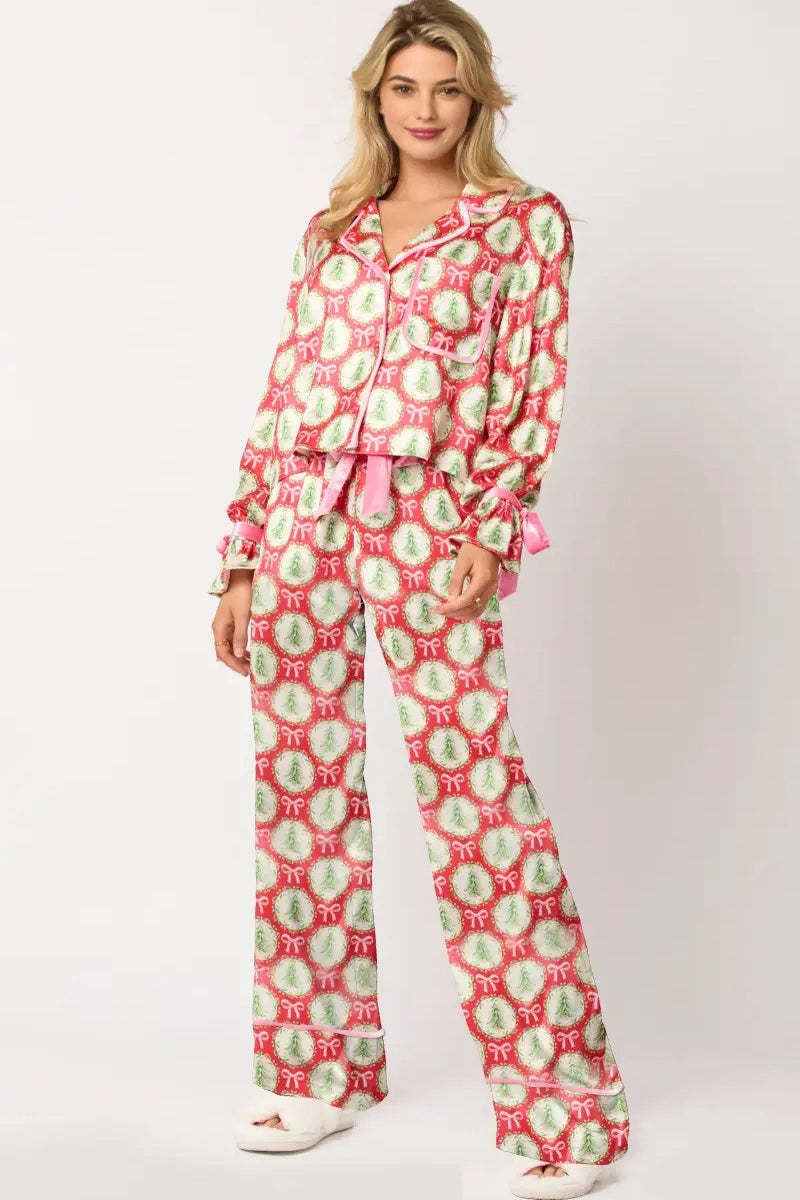 Christmas Character Sprint Pajama Long Set-ROVOLE