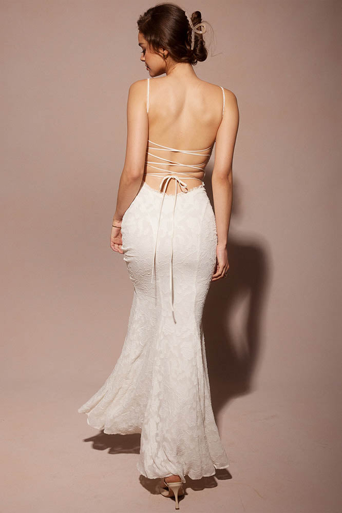 Tied Allure – Backless Slim Dress-ROVOLE