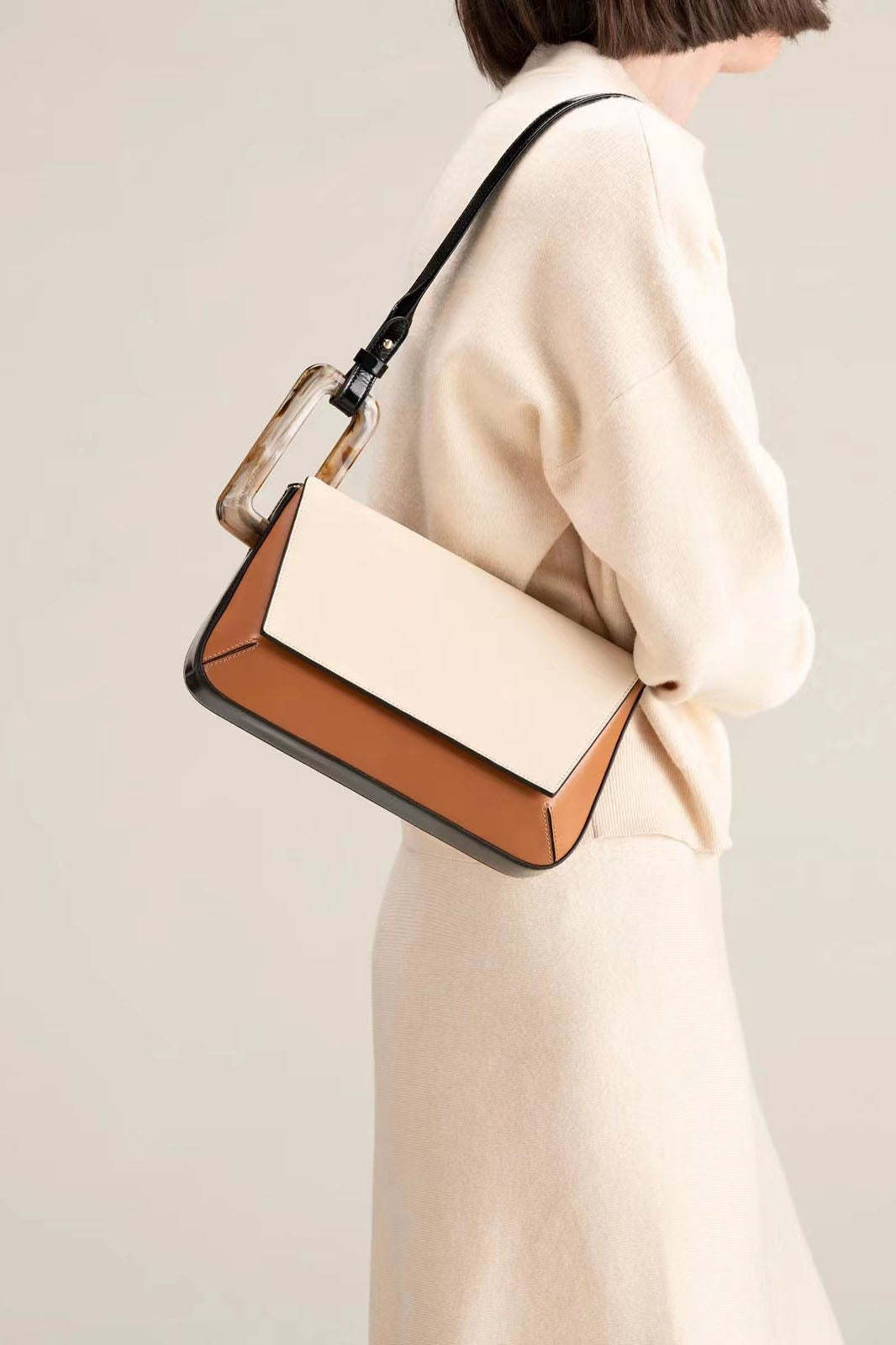 Cute Style Trendy Color-Block Patchwork Bag-ROVOLE