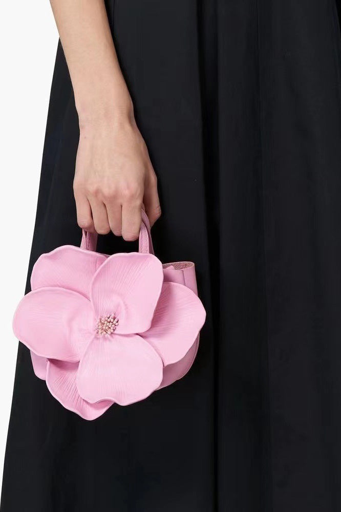 Floral PU Leather Handbag-ROVOLE