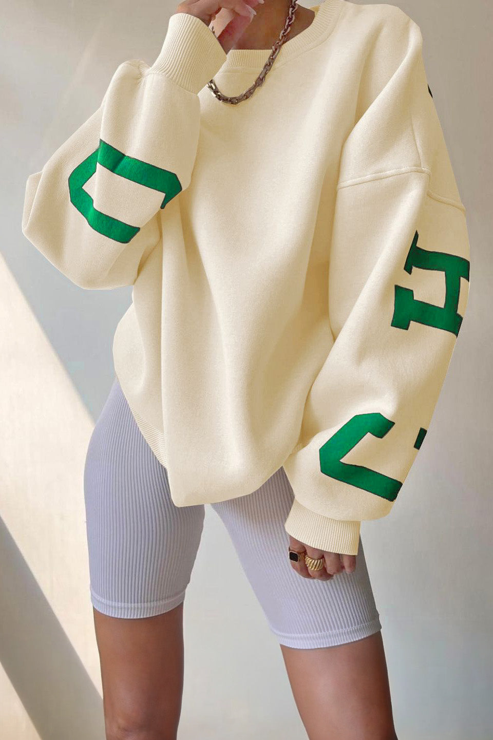 Letter Graphic Crewneck-ROVOLE