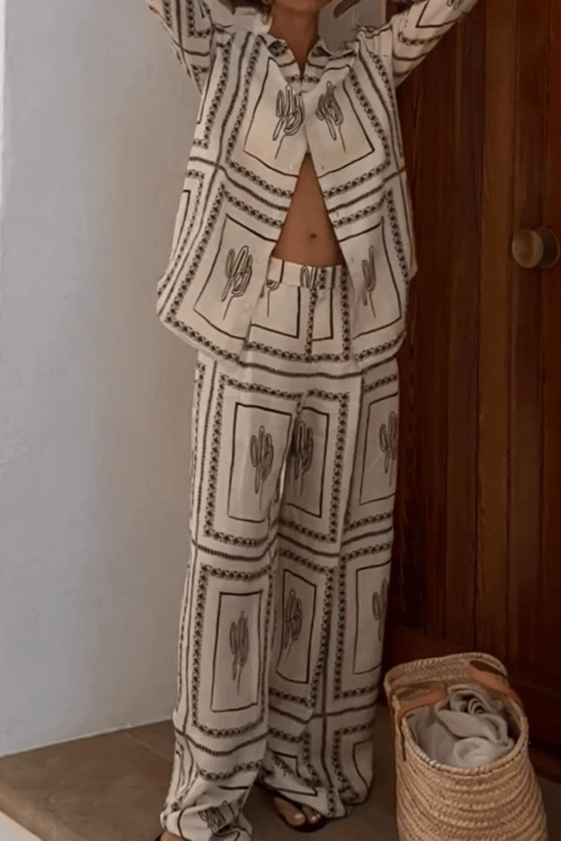 Abstract Geometric Line Printing Two-Pieces Set-ROVOLE