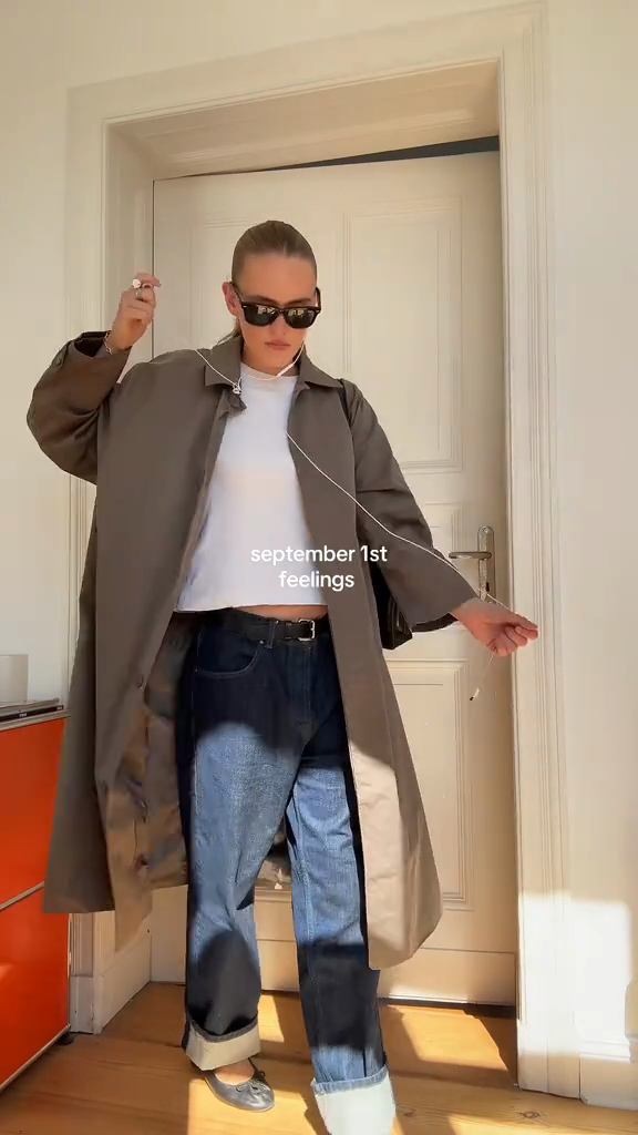 Taupe Trench Coat