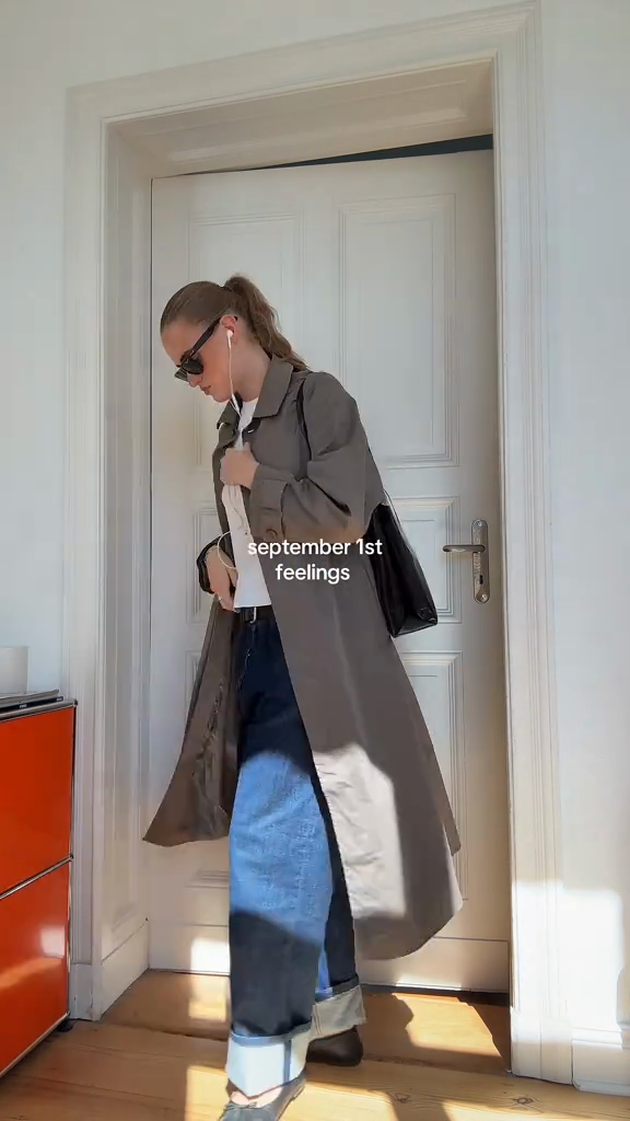 Taupe Trench Coat