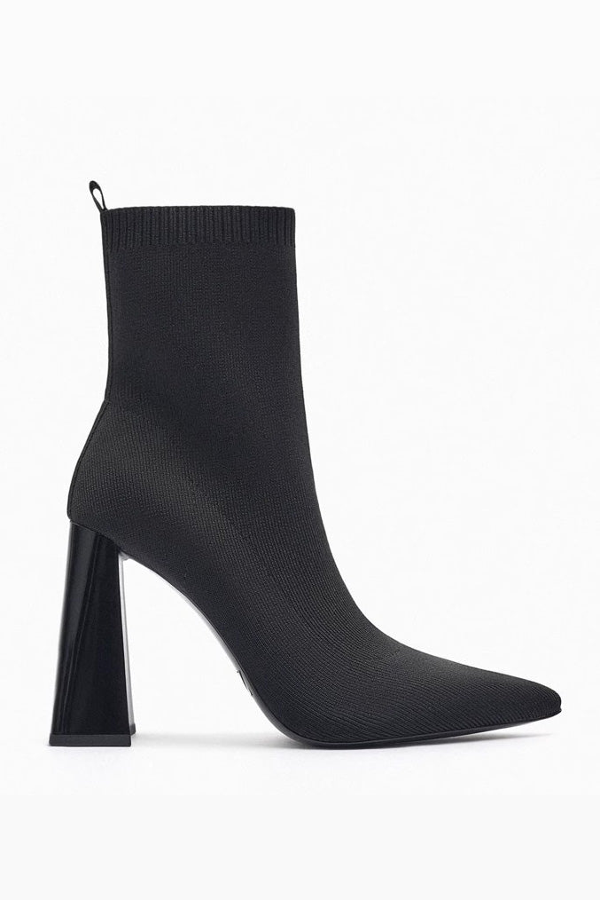 Vintage Elastic Socks Ankle Boots-ROVOLE