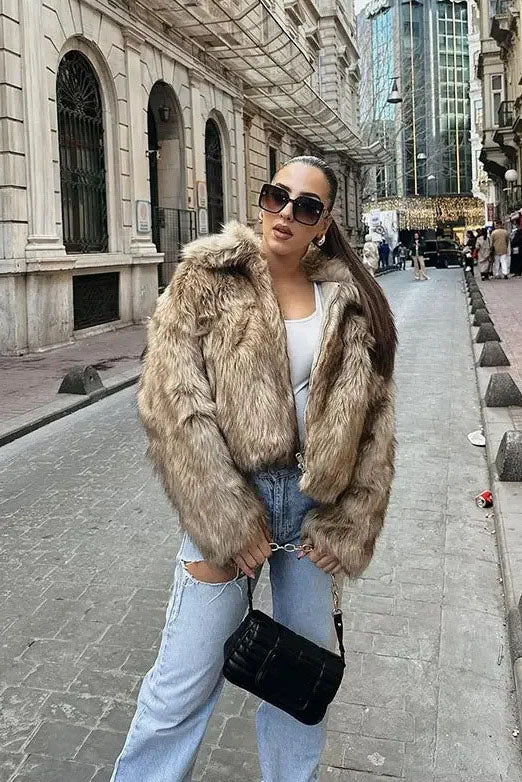 Stylish Faux Leather Jacket-ROVOLE