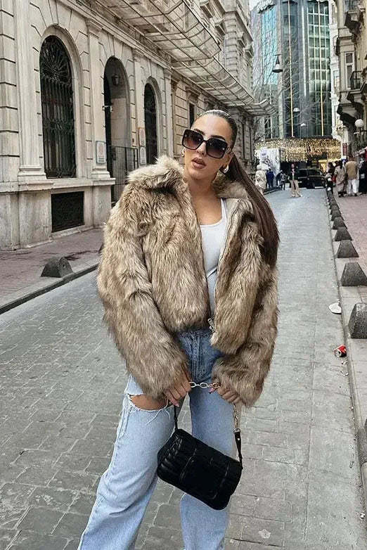 Stylish Faux Leather Jacket-ROVOLE