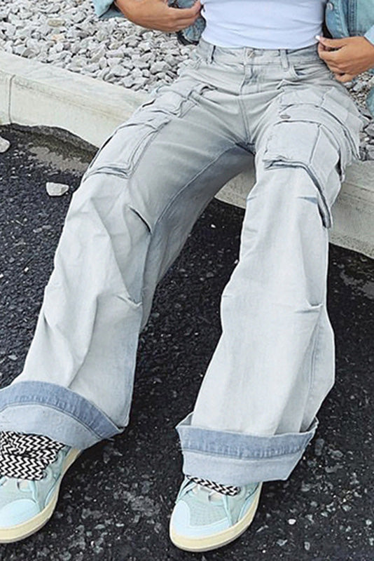 High-Waist Street Denim-ROVOLE