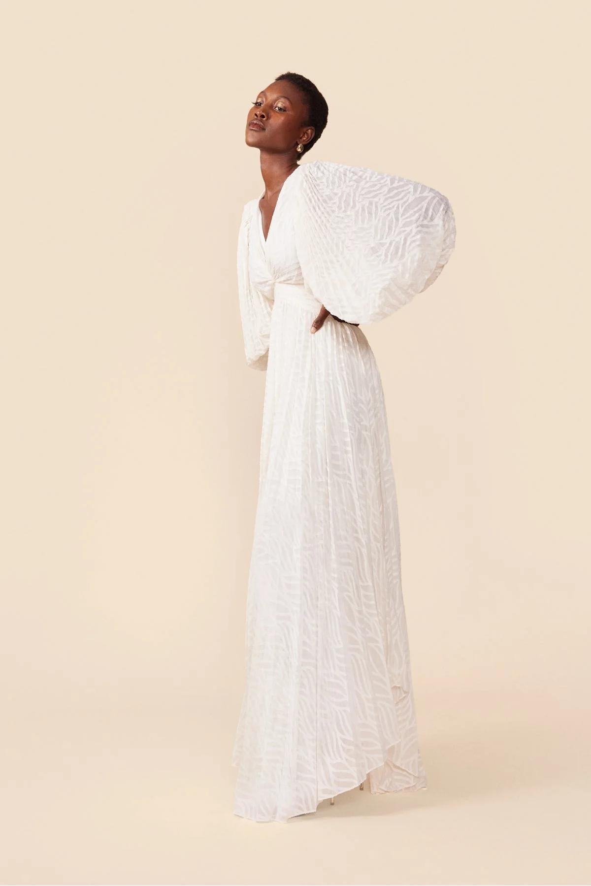 Allegory Elsa Cream Maxi Dress-ROVOLE