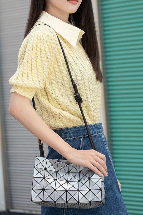 Trendy Geometric Embossed Bag-ROVOLE