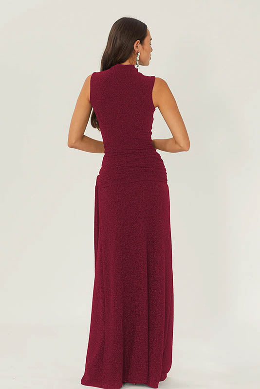 Veil of Pink – Mesh Allure Dress-ROVOLE