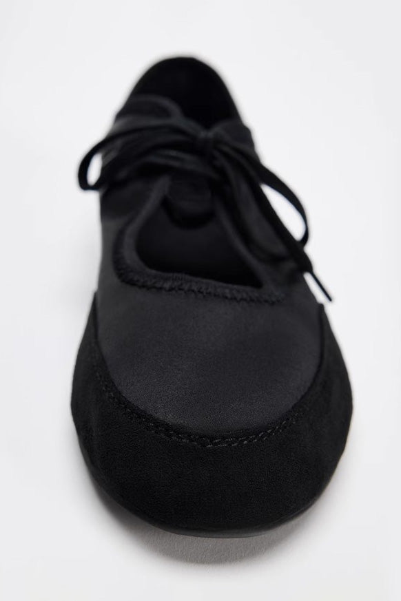 Ballet Flats With Laces-ROVOLE