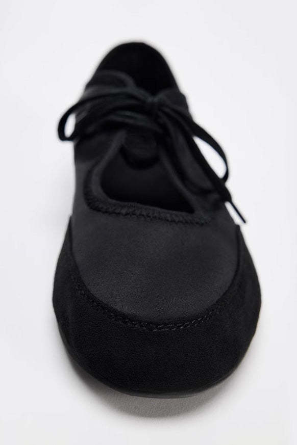 Ballet Flats With Laces-ROVOLE