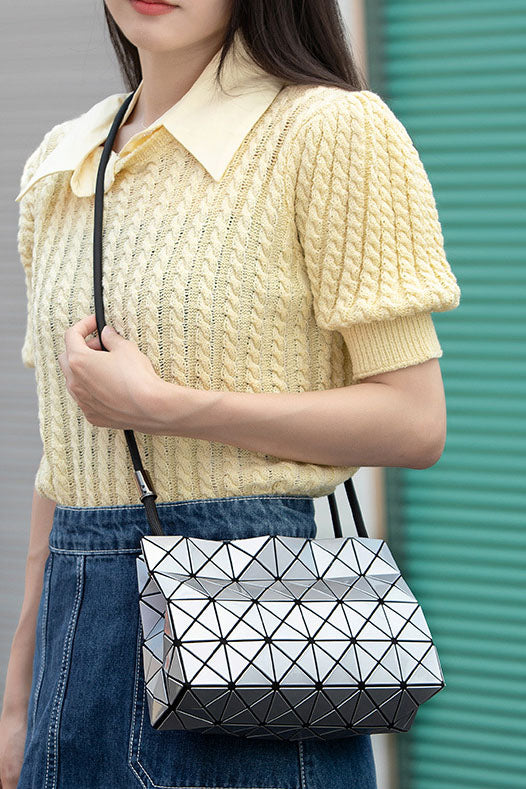 Trendy Geometric Embossed Bag-ROVOLE