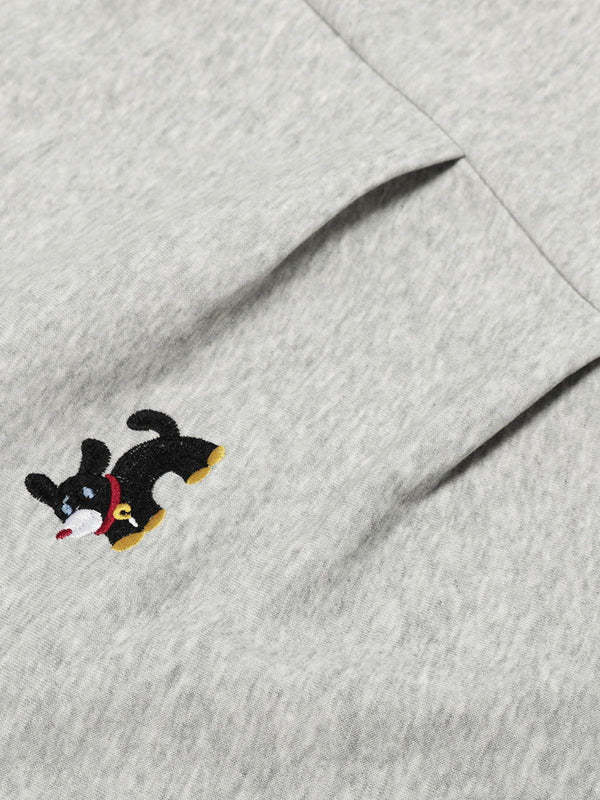 Embroidery Puppy Baaggy Barrel Sweatpants