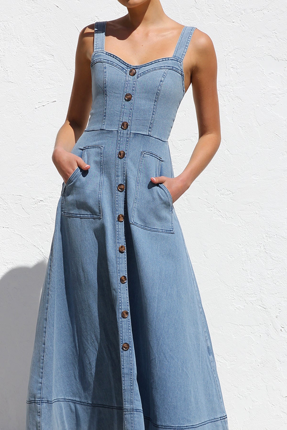 Danielle Dress BLUE DENIM-ROVOLE