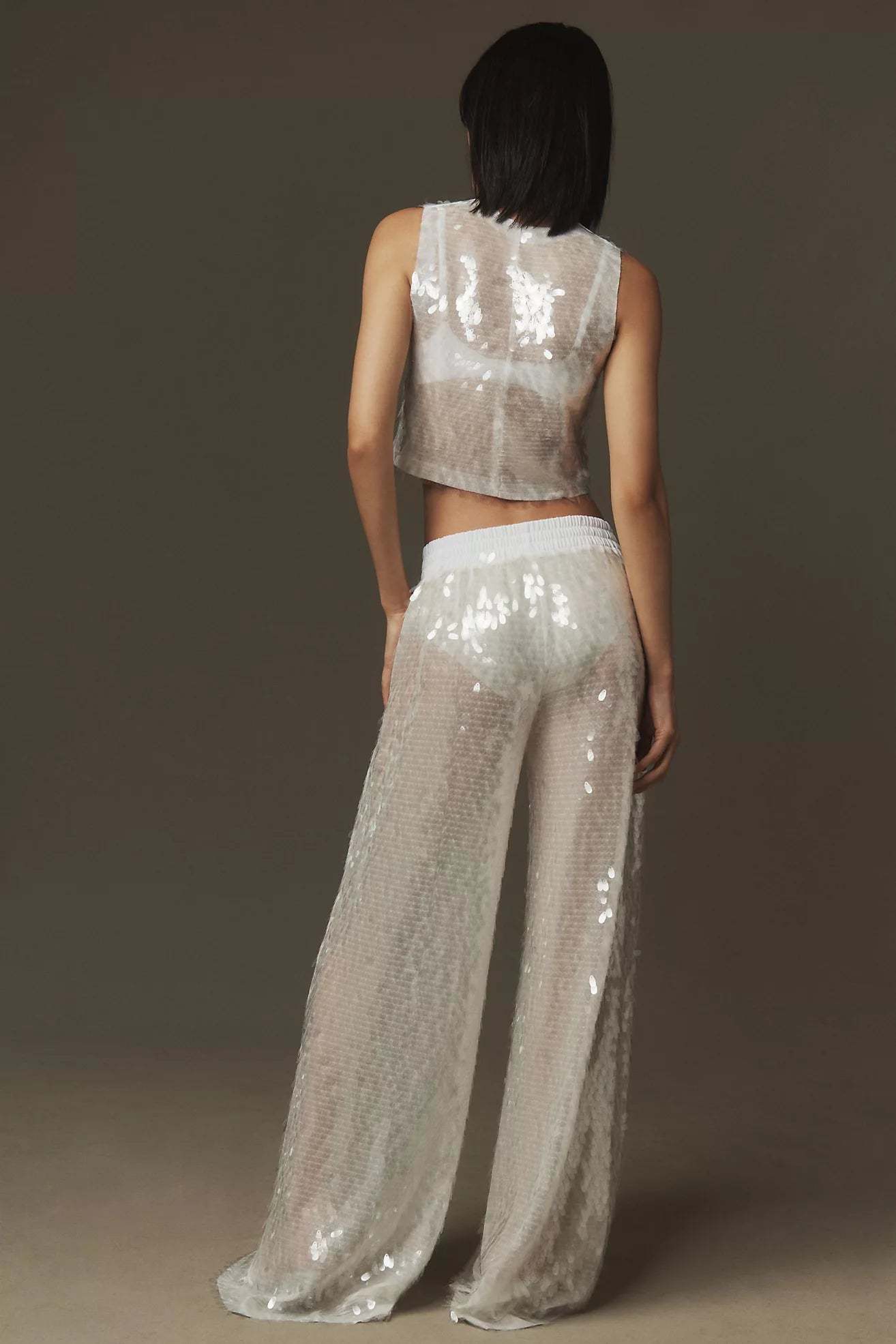 Boyfriend Sequin Pants-ROVOLE