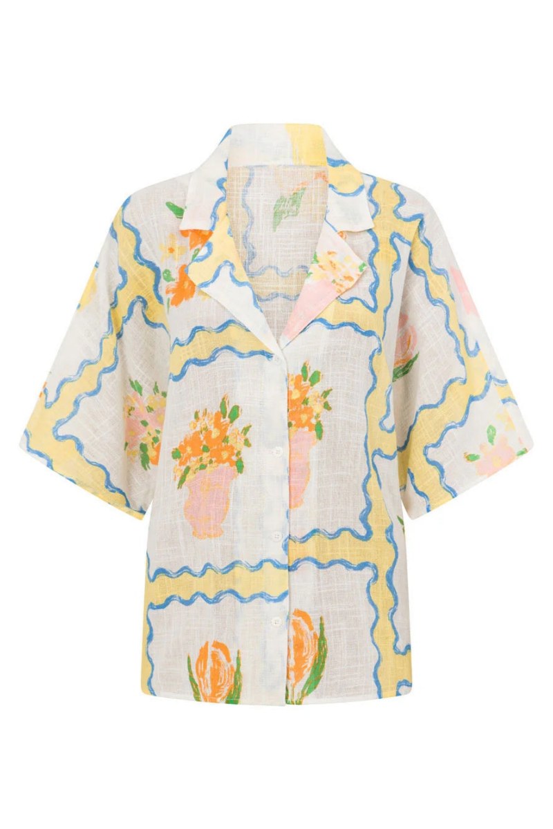 Irregular Printed Skirt-Set-ROVOLE