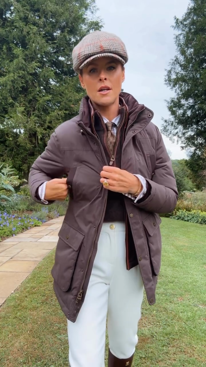 Taupe Utility Puffer Jacket