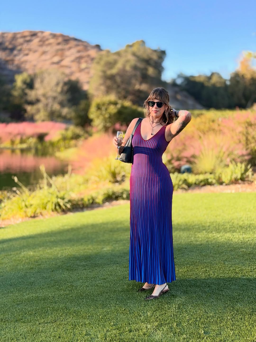 Claretta Rib-Knit Maxi Dress