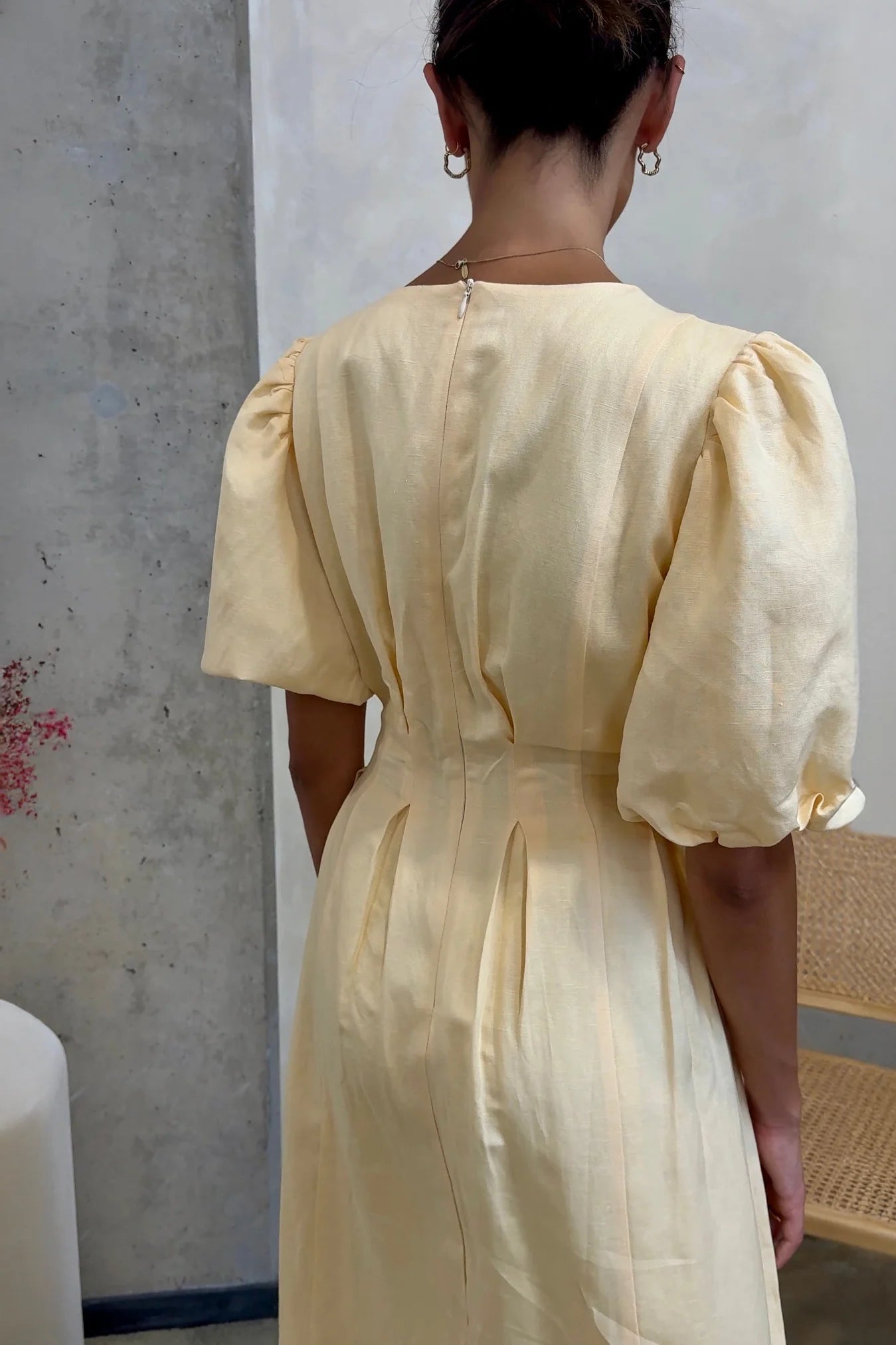 Butter Yellow Air Maxi Dress-ROVOLE