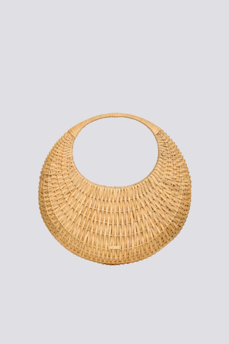 Alison Woven Round Bag-ROVOLE