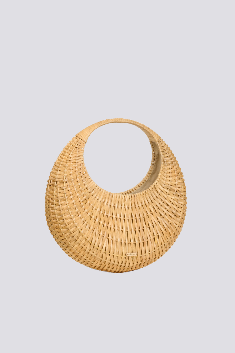 Alison Woven Round Bag-ROVOLE