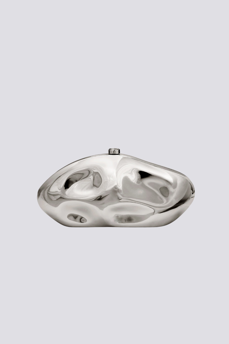Alixe Dent Cloud Bag In Silver-ROVOLE