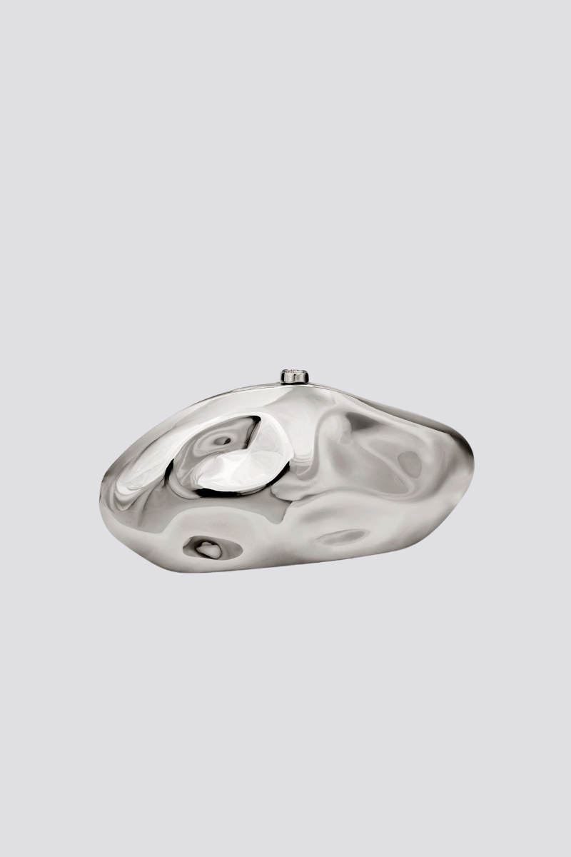 Alixe Dent Cloud Bag In Silver-ROVOLE