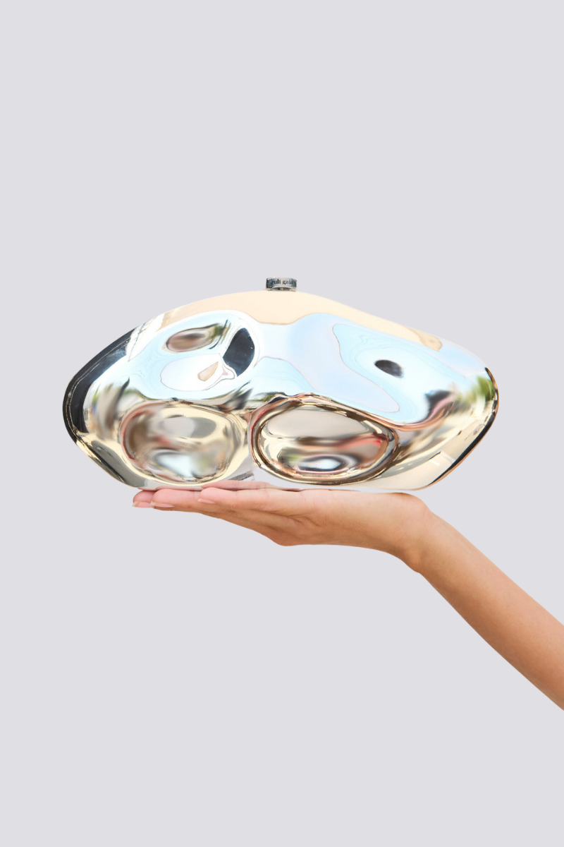 Alixe Dent Cloud Bag In Silver-ROVOLE