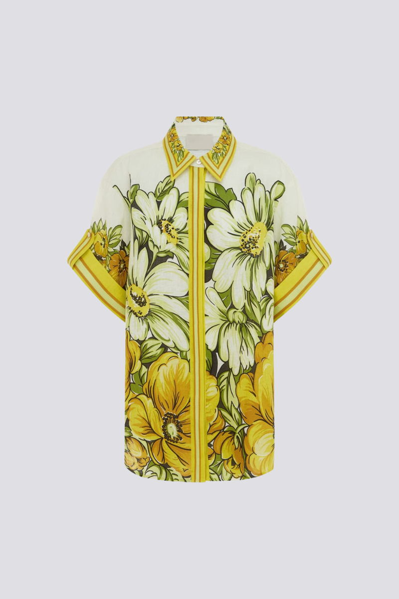 Anastasie Mid Sleeve Floral Pants Set-ROVOLE