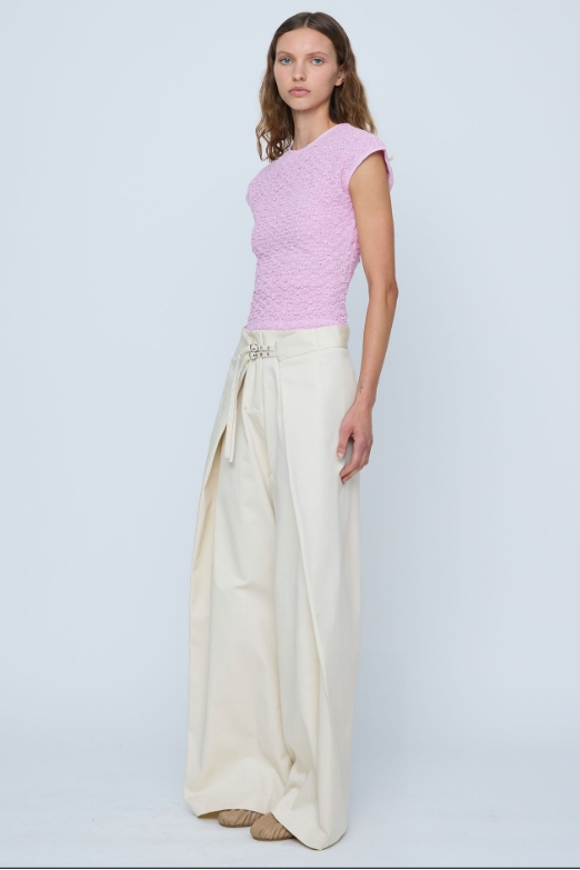 Anser Wide Leg Buckle Pants-ROVOLE