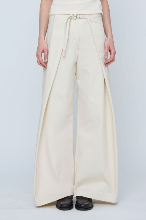 Anser Wide Leg Buckle Pants-ROVOLE