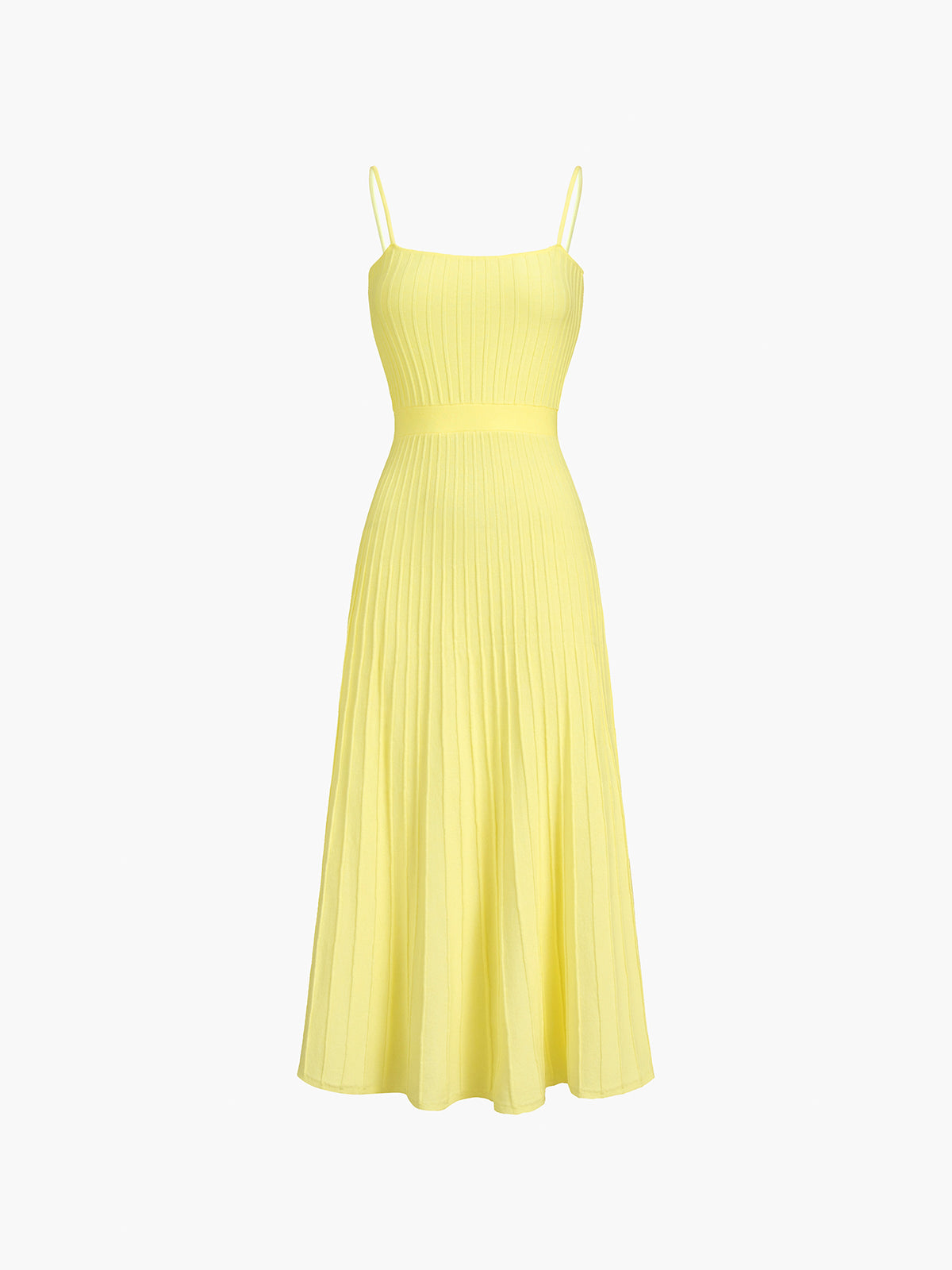 Rib Midi Sundress-Massicos