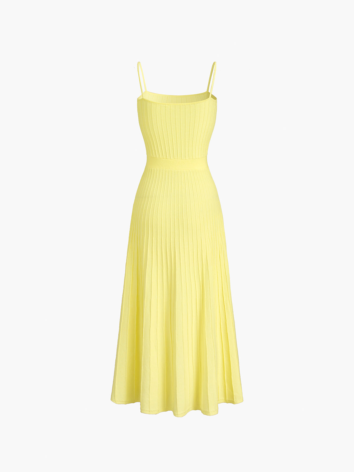 Rib Midi Sundress-Massicos