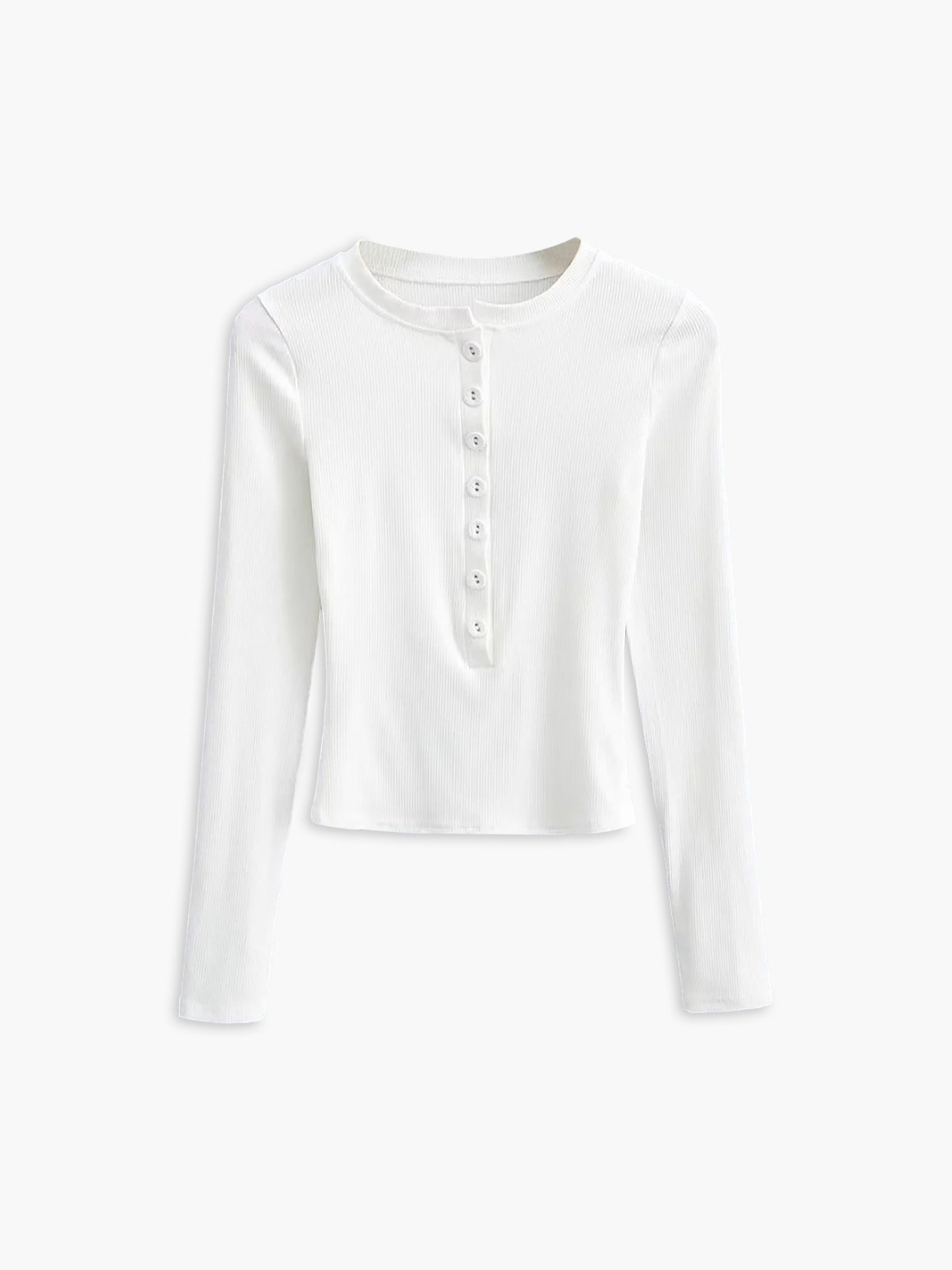 Button Down Long Sleeve Crop Shirt-Massicos